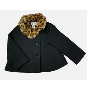Janie and Jack Faux Fur Wool Coat 12-24M